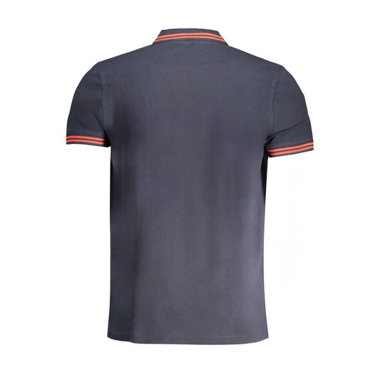 Cavalli Class Poloshirt aus blauer Baumwolle
