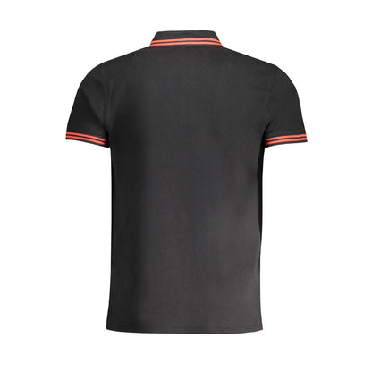 Schwarzes Poloshirt aus Baumwolle von Cavalli Class