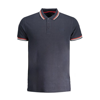 Cavalli Class Poloshirt aus blauer Baumwolle