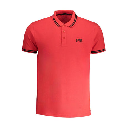 Rotes Poloshirt aus Baumwolle der Cavalli Class