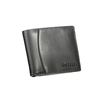 Calvin Klein Schwarze Lederbrieftasche