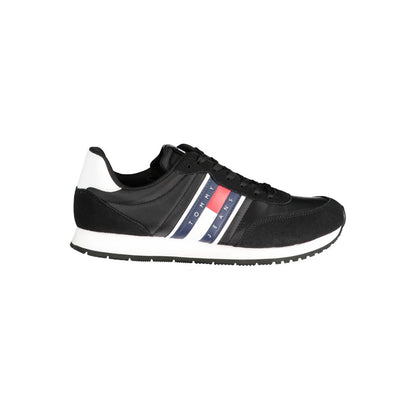 Tommy Hilfiger – Schwarze Polyester-Sneaker