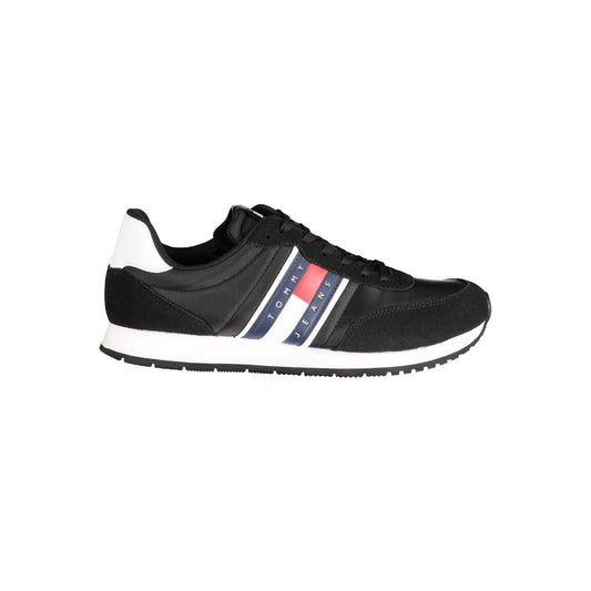 Tommy Hilfiger – Schwarze Polyester-Sneaker