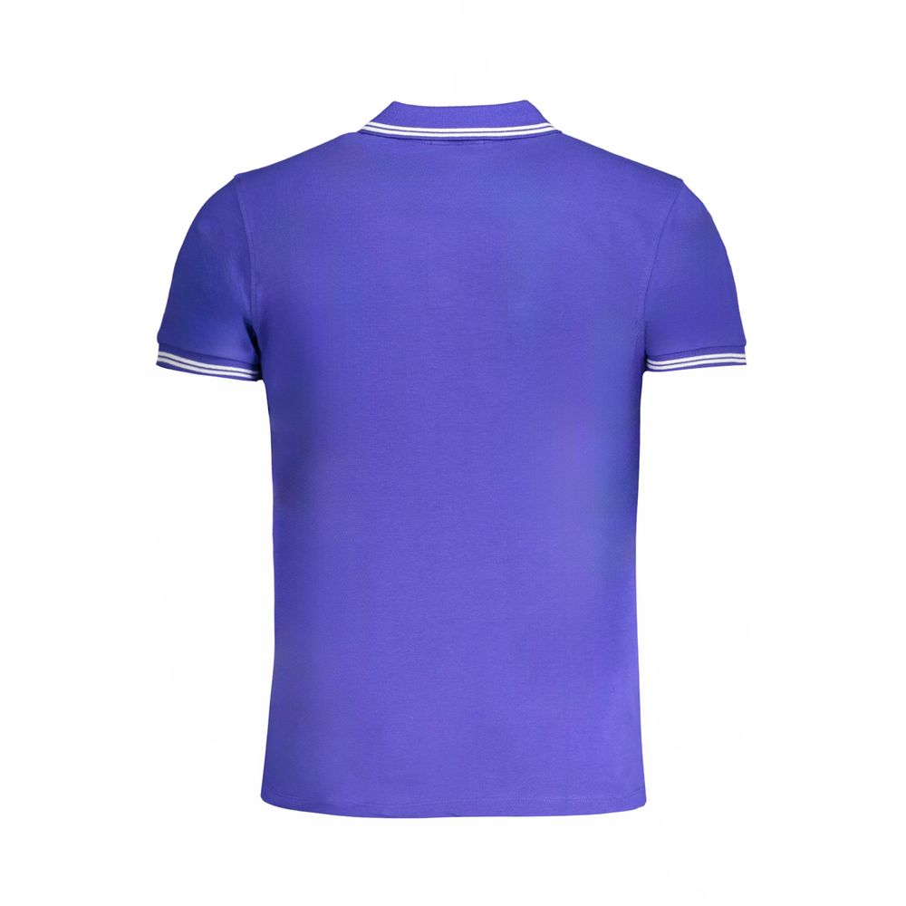 Cavalli Class Poloshirt aus blauer Baumwolle