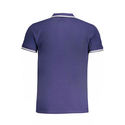Cavalli Class Poloshirt aus blauer Baumwolle