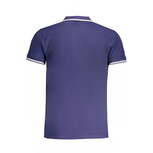 Cavalli Class Poloshirt aus blauer Baumwolle