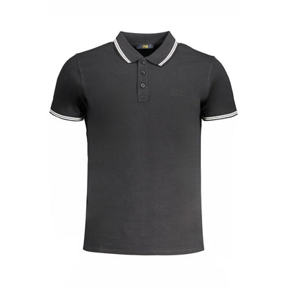 Schwarzes Poloshirt aus Baumwolle von Cavalli Class