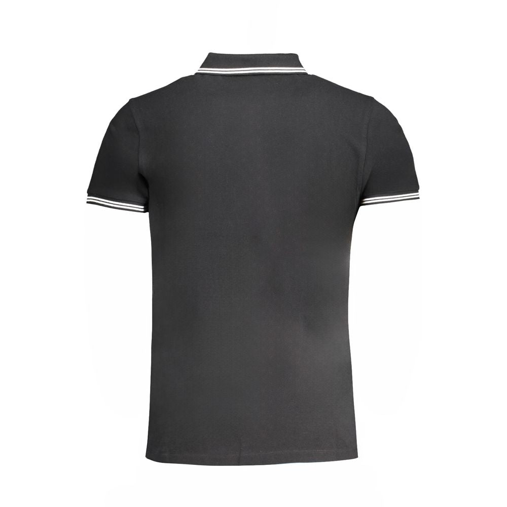 Schwarzes Poloshirt aus Baumwolle von Cavalli Class