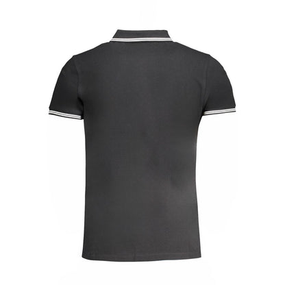 Schwarzes Poloshirt aus Baumwolle von Cavalli Class