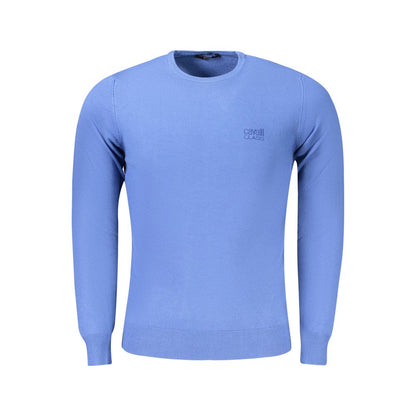 Cavalli Class Blauer Viskose-Herrenpullover