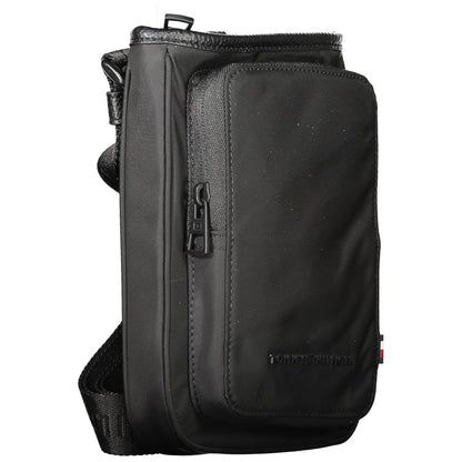 Tommy Hilfiger – Schwarze Polyester-Umhängetasche für Herren