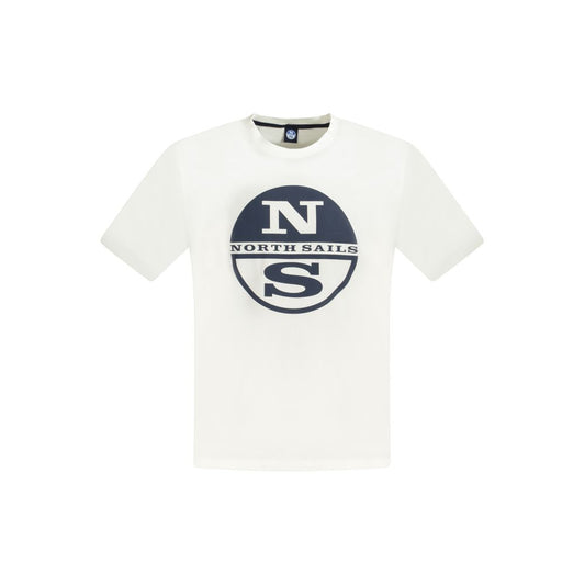 North Sails Herren-T-Shirt aus weißer Baumwolle