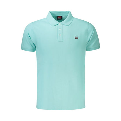 Norway 1963 Light Blue Cotton Men Polo Shirt
