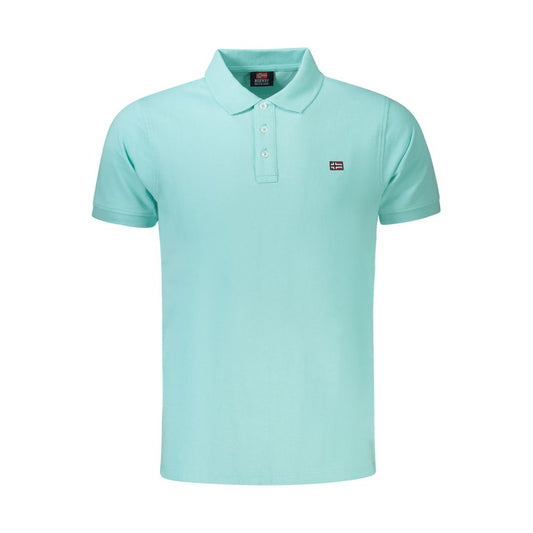 Norway 1963 Light Blue Cotton Men Polo Shirt
