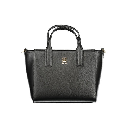 Tommy Hilfiger – Schwarze Polyester-Handtasche für Damen