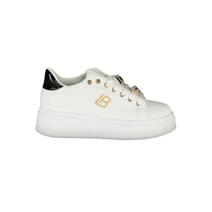 Laura Biagiotti Weiße Synthetik Damen Sneaker