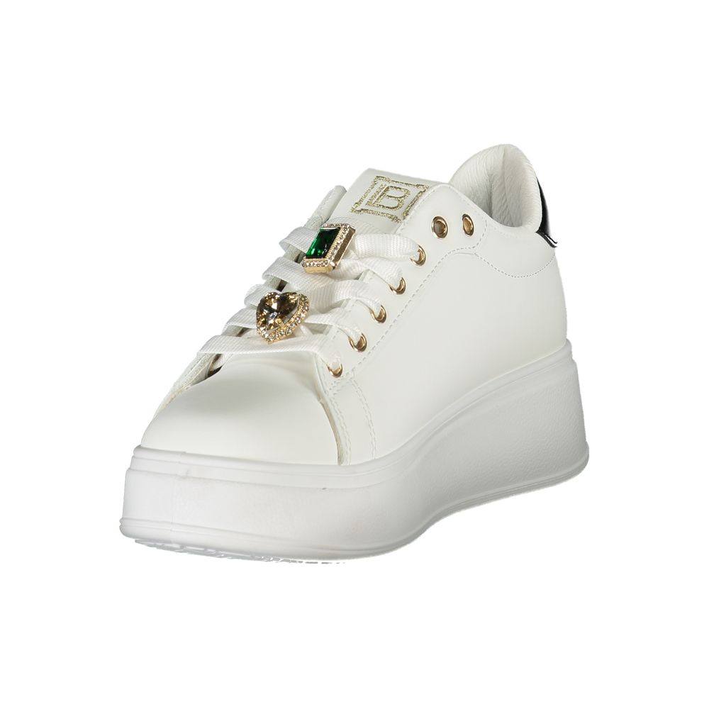Laura Biagiotti Weiße Synthetik Damen Sneaker