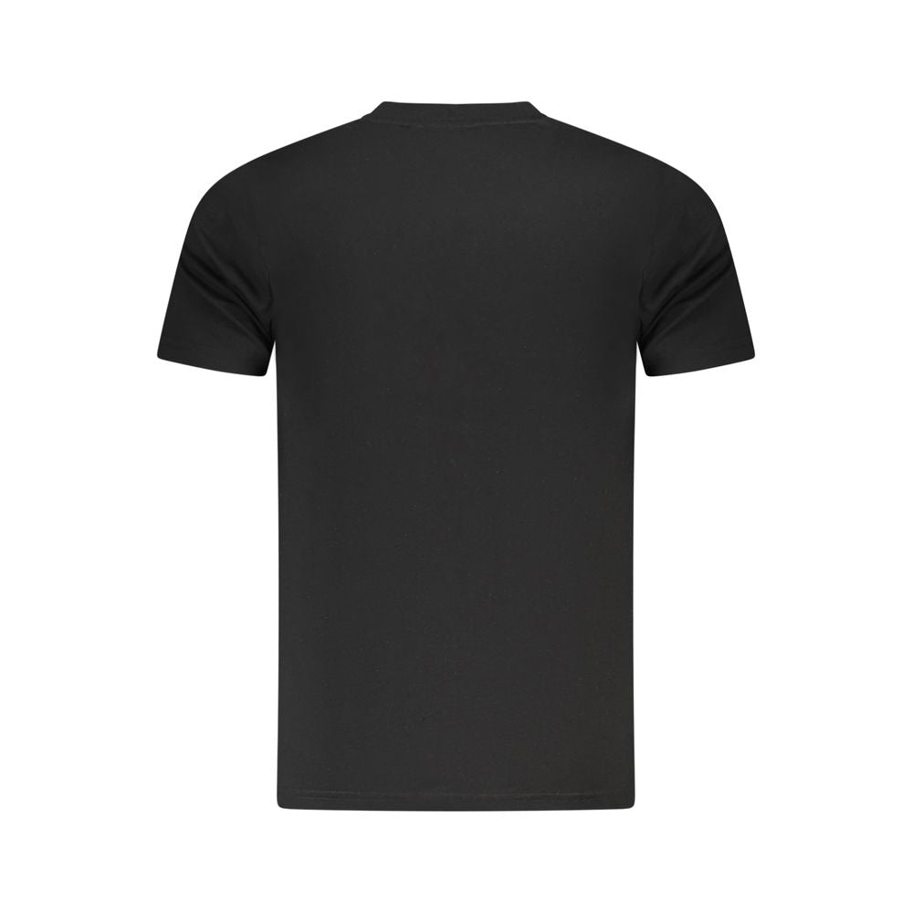 Cavalli Class Schwarzes Herren-T-Shirt aus Baumwolle