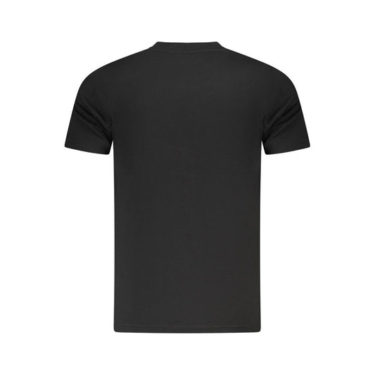 Cavalli Class Schwarzes Herren-T-Shirt aus Baumwolle