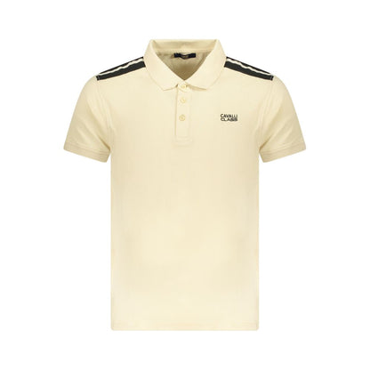 Cavalli Class Beiges Poloshirt aus Baumwolle für Herren