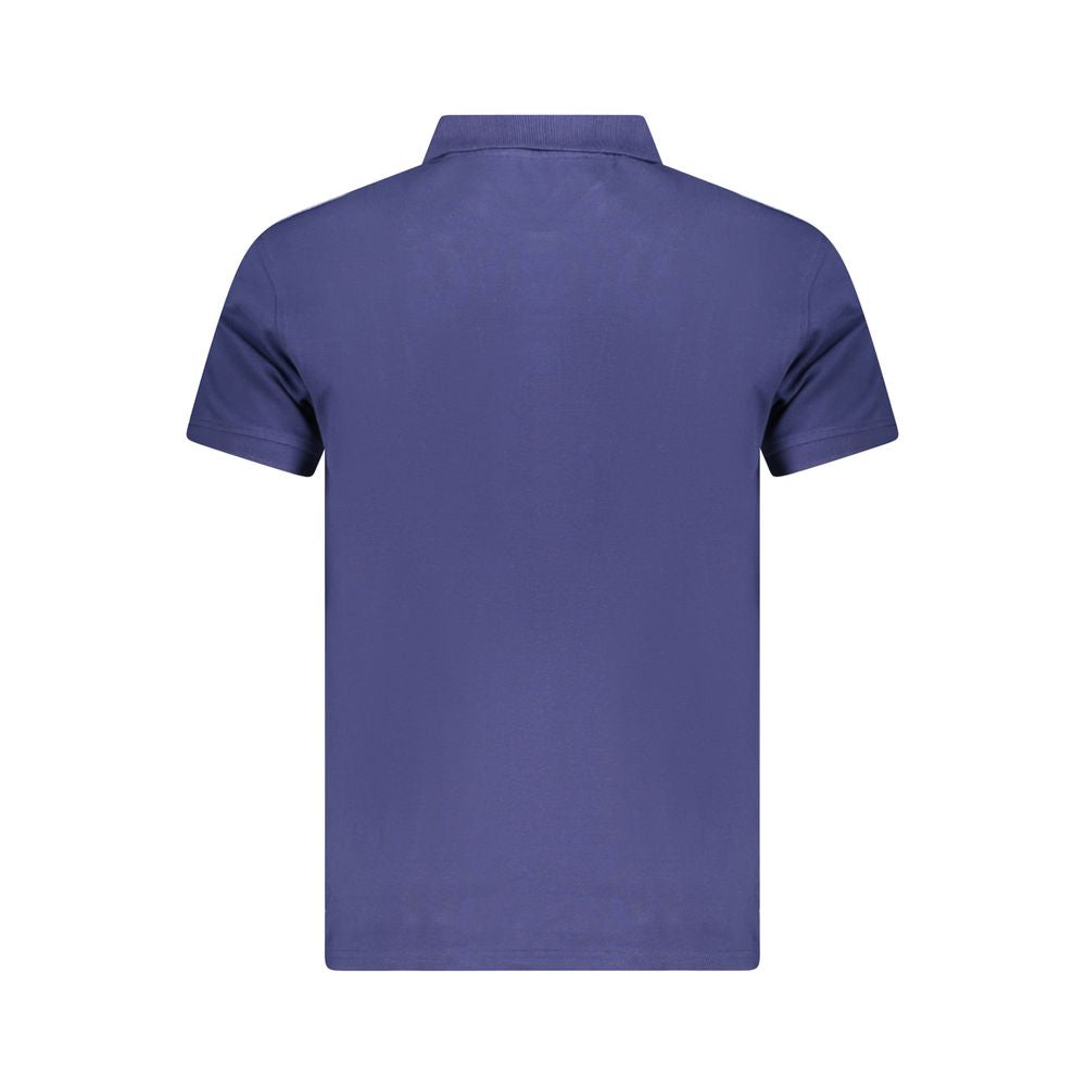 Cavalli Class Herren-Poloshirt aus blauer Baumwolle