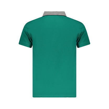 Cavalli Class Grünes Poloshirt aus Baumwolle für Herren