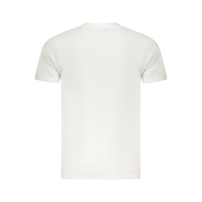 Cavalli Class Weißes Herren-T-Shirt aus Baumwolle