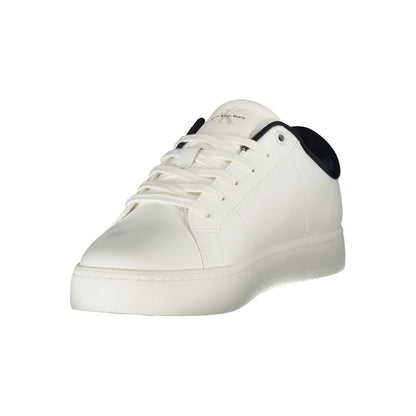 Calvin Klein Herren-Sneaker aus weißem Leder