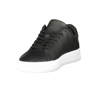 Tommy Hilfiger – Schwarze Leder-Sneaker für Herren