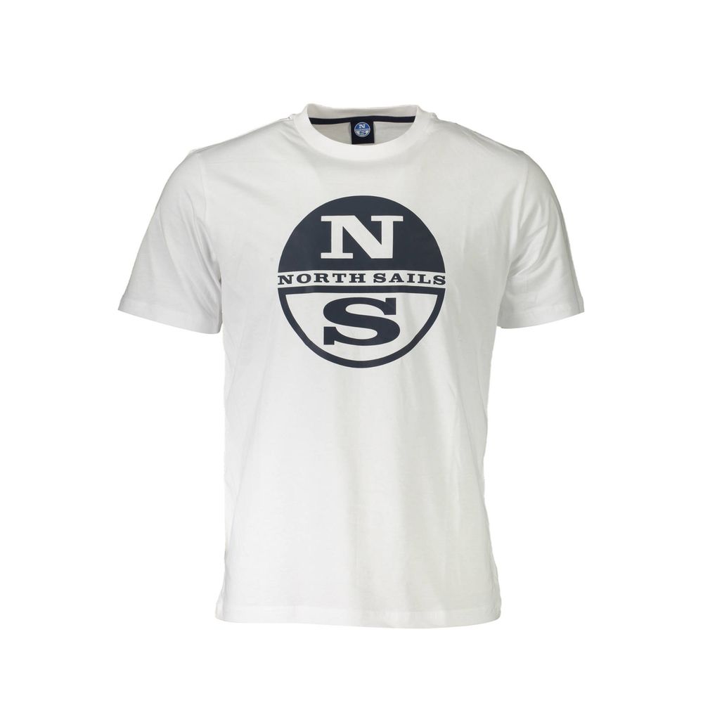 North Sails Herren-T-Shirt aus weißer Baumwolle