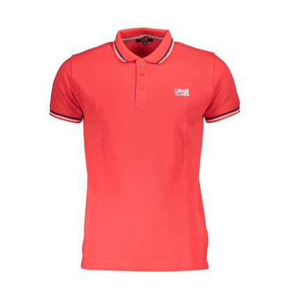 Cavalli Class Rotes Poloshirt aus Baumwolle für Herren