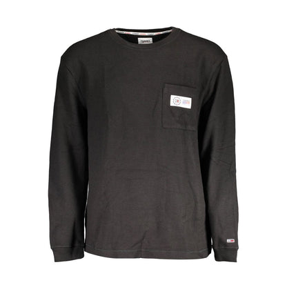 Tommy Hilfiger – Schwarzer Baumwollpullover für Herren