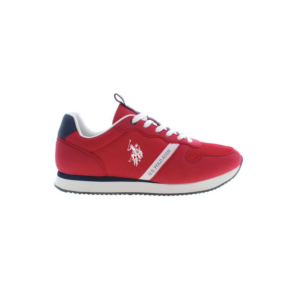 US POLO ASSN. Roter Polyester-Herren-Sneaker