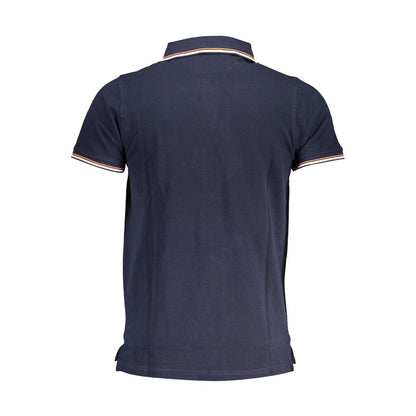 Norwegen 1963 Blaues Poloshirt aus Baumwolle für Herren