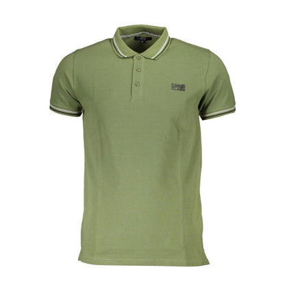 Cavalli Class Grünes Poloshirt aus Baumwolle für Herren