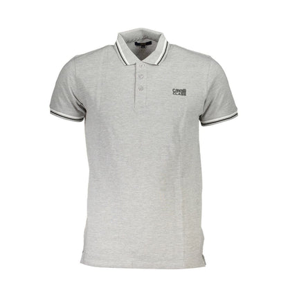 Cavalli Class Herren Poloshirt aus brauner Baumwolle