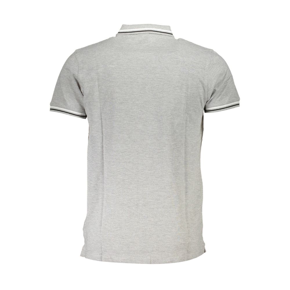 Cavalli Class Herren Poloshirt aus brauner Baumwolle