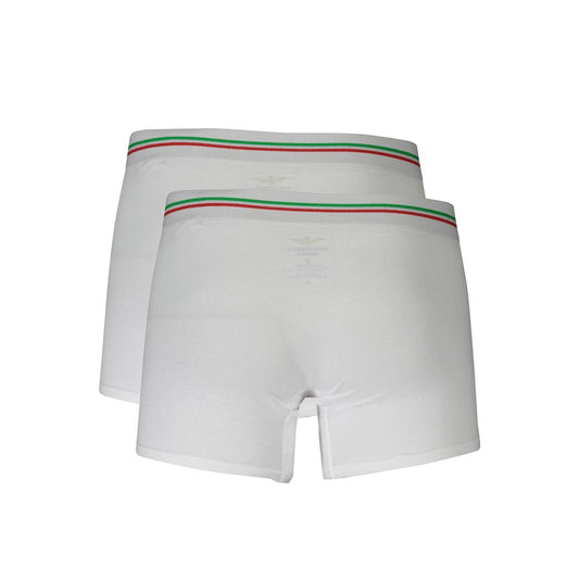 Aeronautica Militare Herren-Boxershorts aus weißer Baumwolle