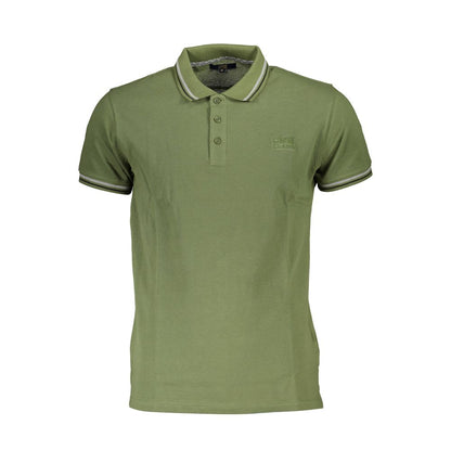 Cavalli Class Grünes Poloshirt aus Baumwolle für Herren