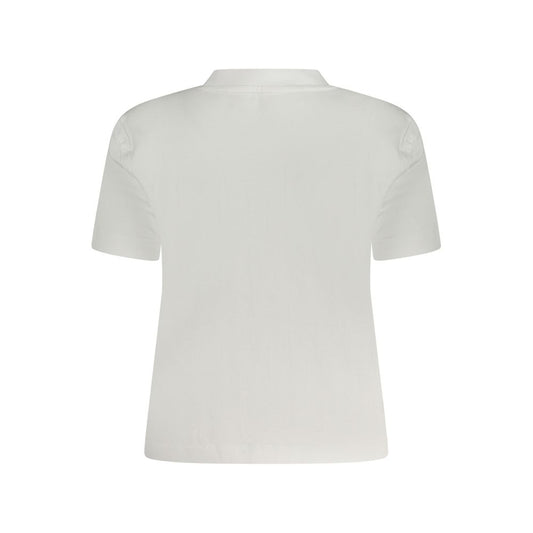 Calvin Klein – Weißes Baumwoll-T-Shirt für Damen
