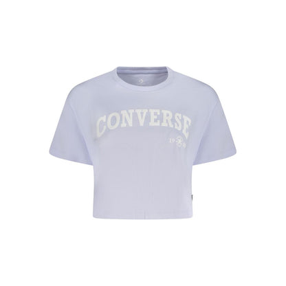 Converse Lila Baumwoll-T-Shirt für Damen