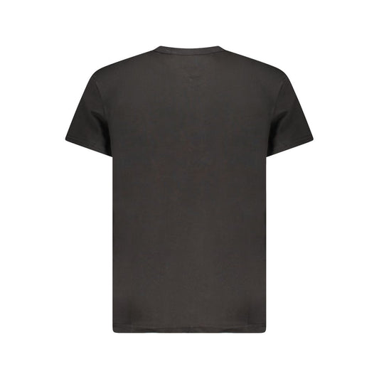 Tommy Hilfiger – Schwarzes Baumwoll-T-Shirt für Herren