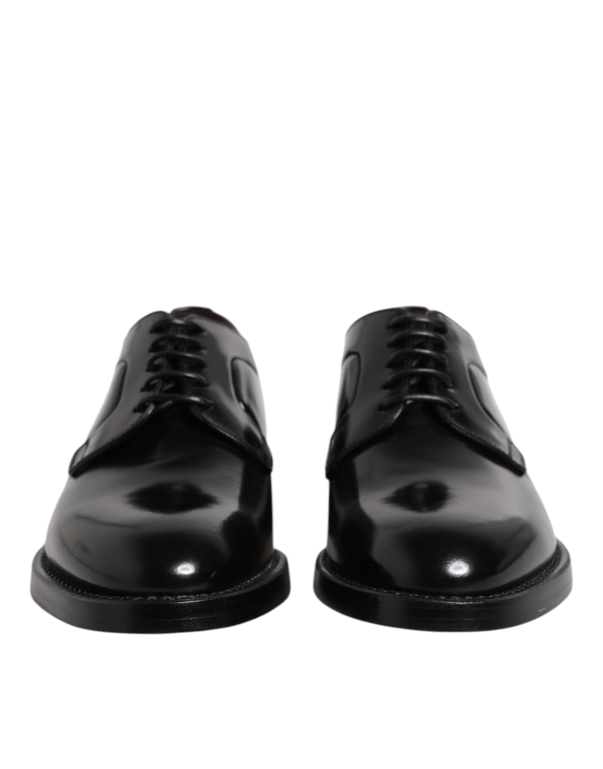 Dolce &amp; Gabbana – Derby-Schuhe aus schwarzem Leder mit Schnürung