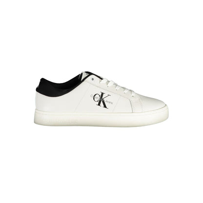 Calvin Klein – Weißer Polyester-Sneaker