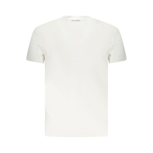 Trussardi Weißes Baumwoll-T-Shirt für Herren