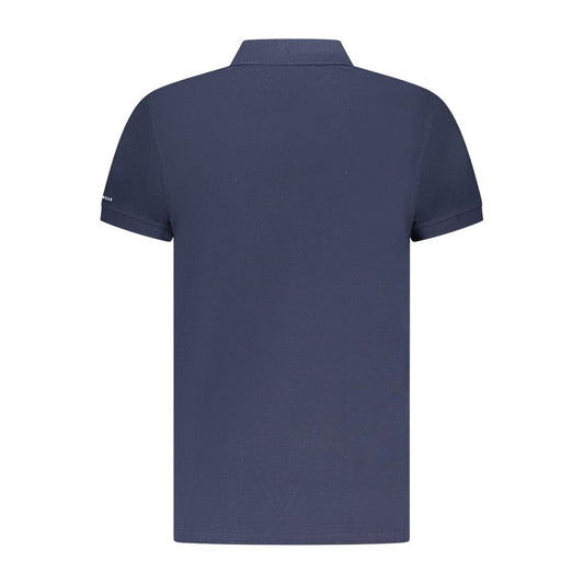 Blaues Herren-Poloshirt aus Trussardi-Baumwolle