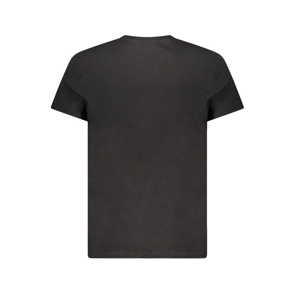 Tommy Hilfiger – Schwarzes Baumwoll-T-Shirt für Herren