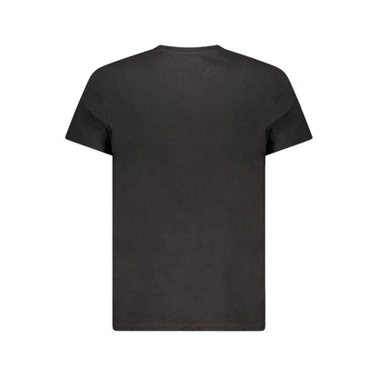 Tommy Hilfiger – Schwarzes Baumwoll-T-Shirt für Herren
