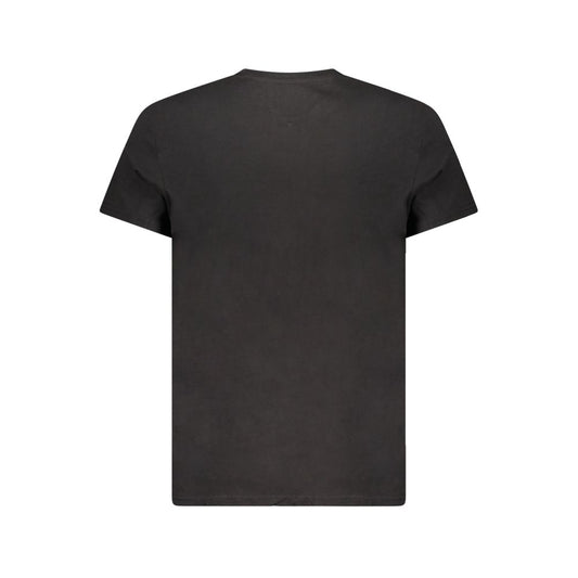 Tommy Hilfiger – Schwarzes Baumwoll-T-Shirt für Herren
