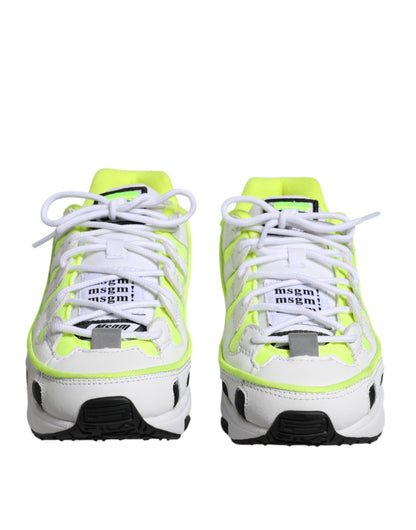 MSGM Multicolor Low Top Trainers Lace Up Sneakers Shoes